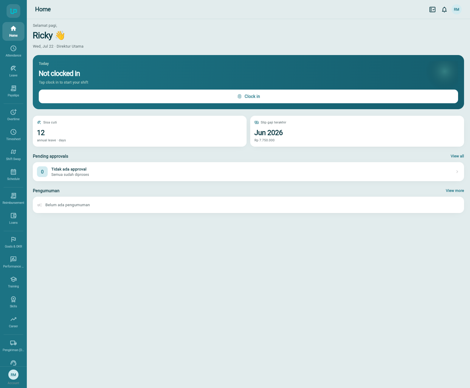 Sales Portal (web) — pipeline